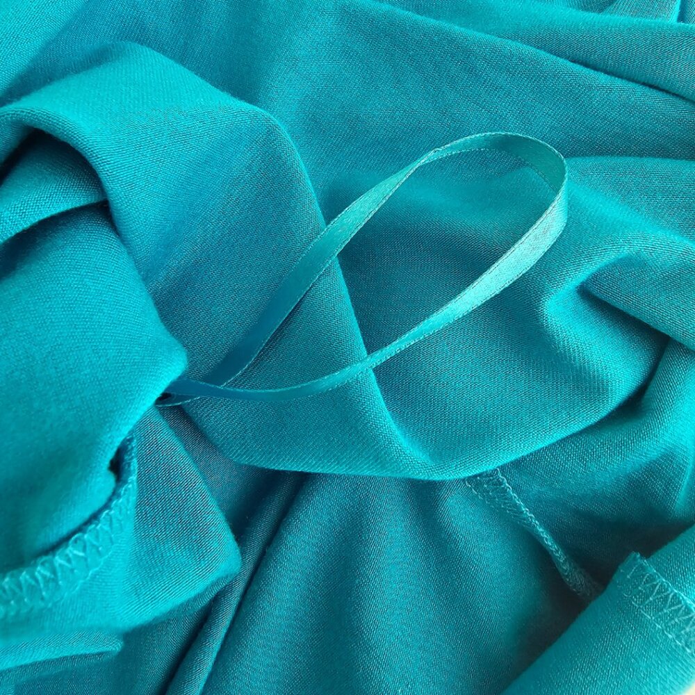 Express Vintage Sleeveless Top with Embellished Brooch | NWT | XS | Turquoise - Picture 10 of 10